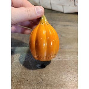 Ceramic Debbie Mumm pumpkin salt shaker fall decor